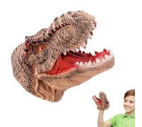 T Rex Hand Puppet - 19x16cm Soft Vinyl Rubber Realistic Dinosaur Toy, Interactive Animal | Kids Toys Theater Story Time Playing Time Role Playing Games Imagination