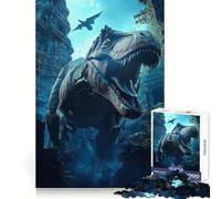 T-Rex In Ancient Ruins Teenagers 1000 Piece Jigsaw Puzzle Thought Training Leisure Pleasure Snug Fit Lovely Gift (38x52cm)