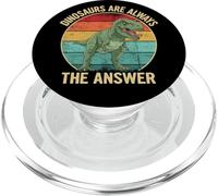 T Rex Is Always The Answer Dinosaur Lover PopSockets PopGrip for MagSafe