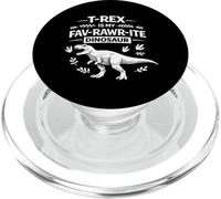 T-REX IS MY FAV-RAWR-ITE DINOSAUR Birthday PopSockets PopGrip for MagSafe