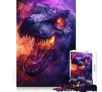 T Rex Jurassic Dinosaur Teenagers 1000 Piece Jigsaw Puzzle Think Smart Toy Bonding Time Smooth Cut Santa Wish List (38x52cm)