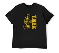 T-Rex Marc Bolan Gold Guitar Pose Tee Men's T-Shirt Mens T-Shirt Black 3XL