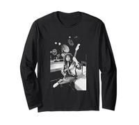 T Rex Marc Bolan On Set of Rock On with 45 TV Show 1975 Long Sleeve T-Shirt