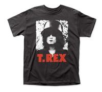 T.Rex Marc Bolan The Slider T-Shirt Graphic Top Printed Shirt Short Sleeve Mens Tee Black S