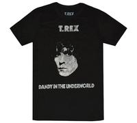 T-Rex Men's Dandy In The Underworld Cotton T-Shirt in Black | Size: XL T-Rex Black XL