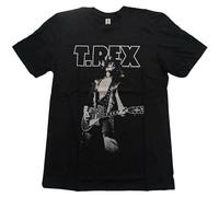T-Rex Men's Glam Cotton T-Shirt in Black | Size: Small T-Rex Black S