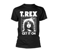 T-Rex Men's Photograph Black T-Shirt | Size: Large T-Rex Black L