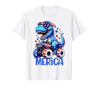 T-Rex ‘Merica Monster Truck USA Patriotic Dinosaur Design T-Shirt