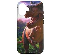 T-rex on the Hunt Dinosaur Case for iPhone 16