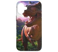 T-rex on the Hunt Dinosaur Case for iPhone 16 Plus