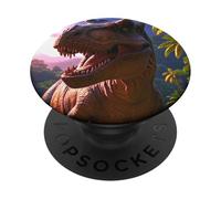 T-rex on the Hunt Dinosaur PopSockets Adhesive PopGrip