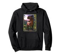 T-rex on the Hunt Dinosaur Pullover Hoodie