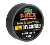 T-Rex Original Duct Tape: 1.88 in. x 30 yds. (Black) | 2" Wide Duck Tape, UV Resistant & Waterproof Backing for Ferociously Strong Repairs, High Adhesion Black Repair Tape