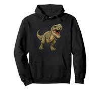 T Rex Roaring Dinosaur Jurassic Dino Lover Kids Men Women Pullover Hoodie