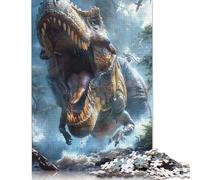 T-Rex Roaring Jigsaw Puzzles for Adults 1000 Piece Jigsaw Puzzles for Paper Puzzles Challenging Game Family Activities 38x26cm/1000pcs