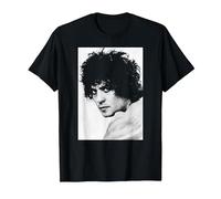 T Rex Singer Marc Bolan 1971 Studio Photo T-Shirt, Men, Black, Medium