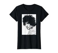 T Rex Singer Marc Bolan 1971 Studio Photo T-Shirt, Women, Black, X-Large