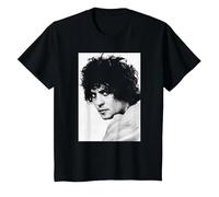 T Rex Singer Marc Bolan 1971 Studio Photo T-Shirt, Youth, Black, 4T
