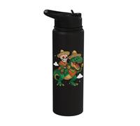 T-Rex Skeleton Cinco De Mayo Stainless Steel Insulated Water Bottle
