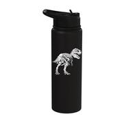 T-Rex Skeleton Dinosaur Museum Science Teacher Stainless Steel Insulated Water Bottle