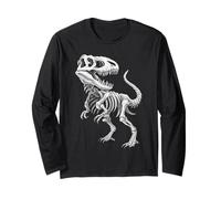T Rex Skeleton Fossil Dinosaur Paleontologist Dino bones Long Sleeve T-Shirt