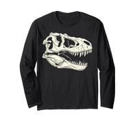 T-Rex Skull Dinosaur Fossil Paleontology Museum Long Sleeve T-Shirt