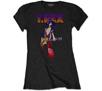 T-Rex - T-Shirt # Xxl Black Femmina # Rockin'