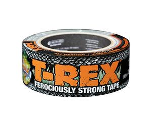 T Rex Tape Ferociously Strong Waterproof Graphite Grey Tape, 48mm x 10.9m. A high strength duct or gaffer cloth adhesive repair tape that is also UV resistant from the makers of the original Duck tape