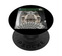 T-Rex There Is Motion At Your Front Door T Rex Dinosaur Dino PopSockets Adhesive PopGrip