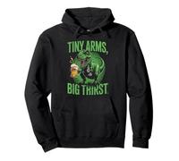 T-Rex Tiny Arms Big Thirst Funny Dinosaur Beer Joke Pullover Hoodie
