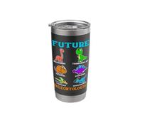 T-Rex Triceratops Dino Dinosaur Future Paleontologist Stainless Steel Insulated Tumbler
