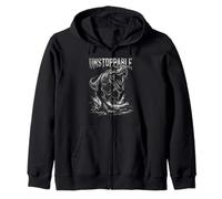 T-Rex Tyrannosaurus Dinosaur - Unstoppable Zip Hoodie