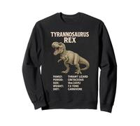 T-Rex Vintage Dinosaur Scientific Paleontology Facts Sweatshirt