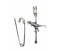 T-Rex WE-REXP/KR kilt pin Scarf or Brooch pin pewter emblem 3" 7.5 cm