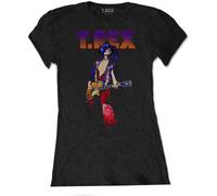 T-Rex Women's Rockin´ Cotton T-Shirt in Black | Size: Small T-Rex Black S