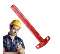 T Ruler, Aluminium Alloy Architecture Ruler, T Type Hole Ruler, Precision Marking Architect Ruler, T Square Woodworking, Architecture Ruler for Carpenter Work Layout