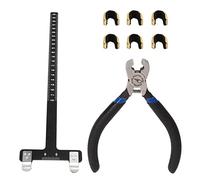 T Ruler Nocking Buckle Pliers Kit Easy to Install Durable Bow Adjusting Tool Set for Various Bows (Black Set)