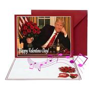 t-rump Talking Valentine's Day Card Funny Audio Greeting Card with Making Love Great Again Valentine Gift for Husband Boyfriend Girlfriend 5x7 Inch with Envelope (1pcs)