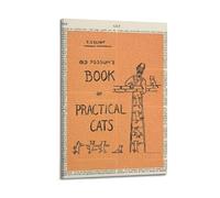 T S Eliot Old Possum's Book Of Practical Cats Art Canvas Poster Bedroom Living Room Decoration Painting Frame-style 12x18inch(30x45cm)