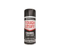 (T/S ENAMEL BLACK GLOSS 400ML - 2578 ) All Purpose Quick Drying Spray Paint