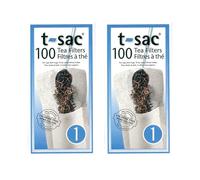 T-Sac Tea Filter Bags, Disposable Tea Infuser, Number 1-Size, 1-Cup Capacity, Set of 200