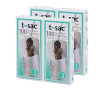T-Sac Tea Filter Bags, Disposable Tea Infuser, Number 3-Size, 3 to 8-Cup Capacity, Set of 400 by T-Sac