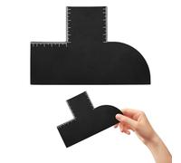T Shape Barber Enhancement Card, Hairline Shaping Tool with Measurement Indicators, Styling Enhancement Card for Barber, Precise Edge Ups & Beard Line Up Tools Cutting Guide for Men