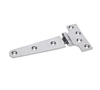 T Shape Hinge 316 Stainless Steel Mirror Polished Corrosion Resistant Heavy Duty Hinge for Marine Boat Cabin Yacht Door Ship Accessories Large Medium Small Size (M 25.5cm/10.04in Diameter)