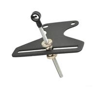 T Shape Recurve Bow Sight Single Pin Sight for Takedown Longbow Target Stainless Steel Thumb Screw Mount Traditional Hunting Accessory(black)