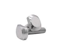 T-Shape Screw,2-5pcs M5 M6 M8 M10 Bolts For T-Slot GB37 Stainless Steel T Bolt T Screw Square Bolts T-head Screw (Color : Silver, Size : M8x40-2pcs)(M5x20 5pcs)