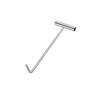 T-Shape Water Meter Key Heavy-Duty Stainless Steel Manhole Cover Hook Roll-Up Door Cover Lifter(A-12MM,60CM)