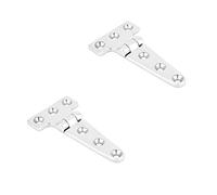 T-Shaped 2pcs Hinge DIY, Stainless Steel Hardware Installation Fittings for Cabinet Glass Door, Hinges