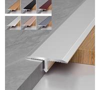 T-Shaped Aluminum Transition Strip 90x2 cm 3/4 Inch Flat Door Threshold Separator Low-Noise Floor Joint Bridging Strip Silver Finish for Smooth Flooring Transition