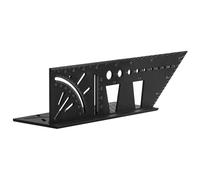 T-Shaped Angle Measuring Ruler - 3D Woodworking Square 45 90 Degree Precision Gauge for Carpenter | Multi Purpose Tracing Tool with Fixing Holes